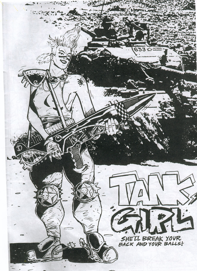 Illustration for article titled Tank Girl Wants To Dominate Your Coffee Table